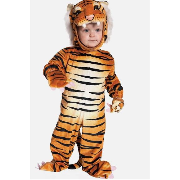 Tiger Costume Underwraps A Cut Above Toddler 2-4 Year 2T 3T 4T Halloween Dressup - Picture 2 of 13